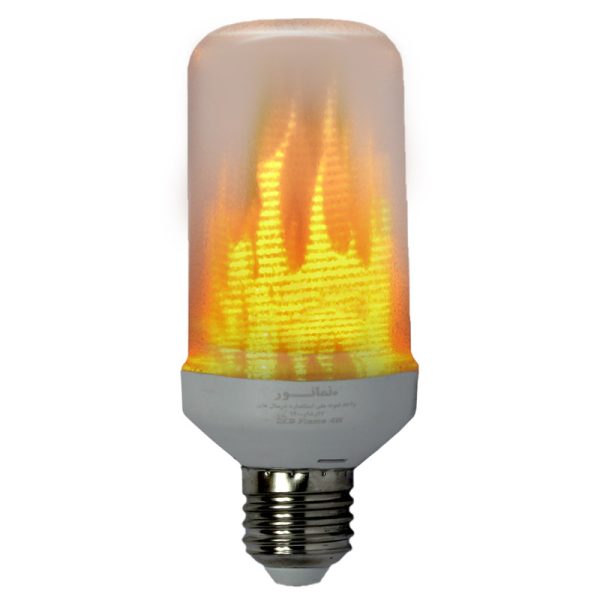 لامپ ال ای دی 4 وات نمانور مدل شعله آتش پایه E27
