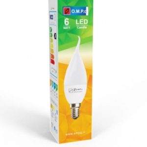 لامپ  LED ال ای دی 6 وات امید پدیده مدل حبابی پایه E14