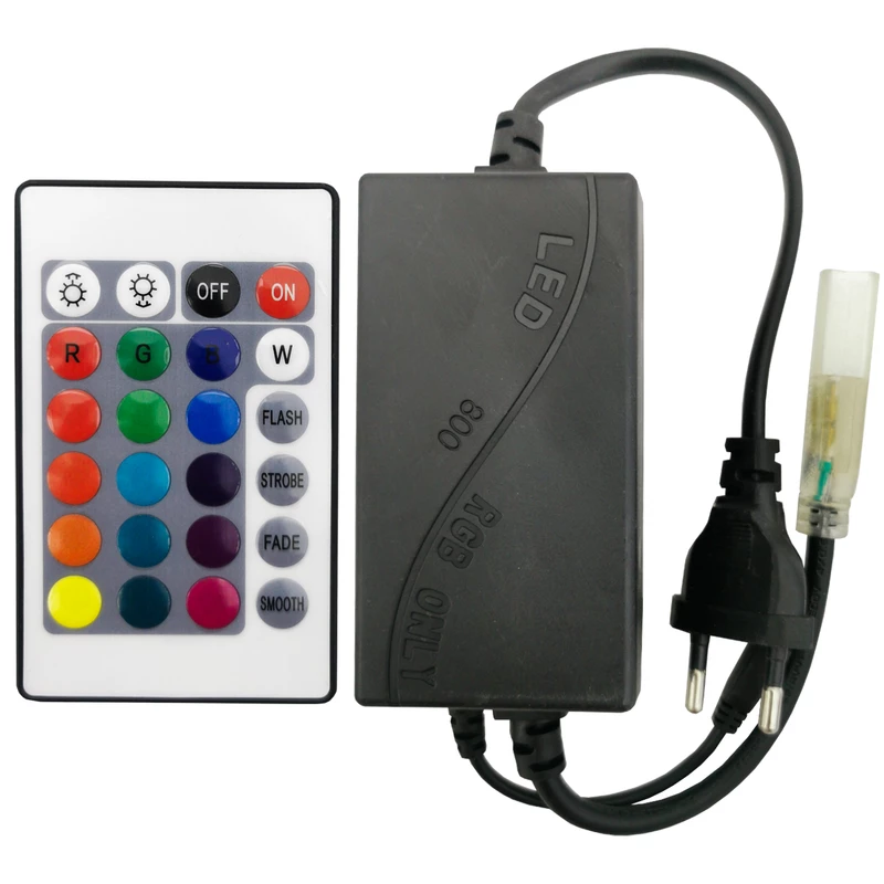 ریموت کنترل ریسه شلنگی هفت رنگ RGB 4 ریموت کنترل ریسه شلنگی RGB